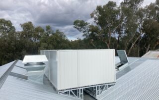 Hawthorn rooftop installation with clean equipment